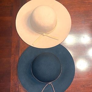 Two felt-fashion large hats